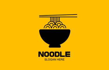 noodle, pasta, spaghetti icon logo illustration	
