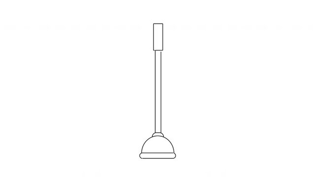 animated video sketch of the toilet suction tool icon