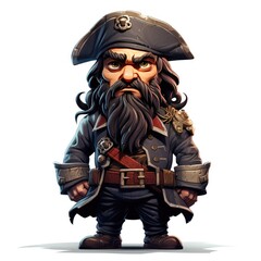 Obraz premium Dashing pirate character in an adventure film