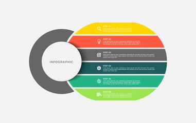 Business infographic flat design