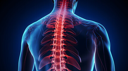 human with backpain and backache