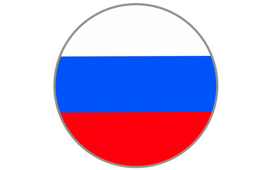 russia round flag icon