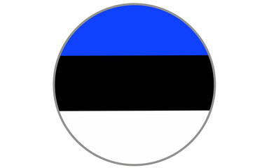 Estonia flag round icon