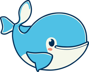 Obraz premium Nar whale drawing cartoon