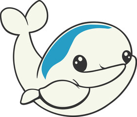 Nar whale drawing cartoon