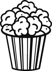 Popcorn drawing svg