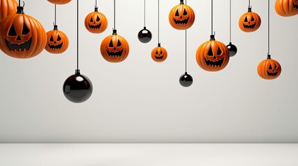 Happy halloween decoration. Holiday event halloween banner background concept.