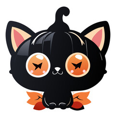 cartoon cat Halloween 