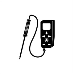 Ph Meter Icon, Acid Alkaline Level Measuring Instrument