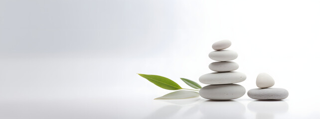 Zen stones and bamboo