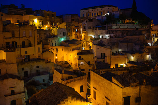 view of the night town