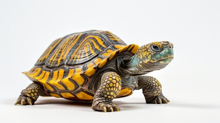 Obraz premium Ceramic turtle isolated on white background