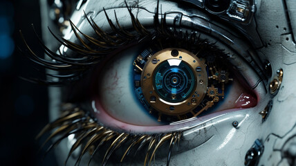 Eye of robot.