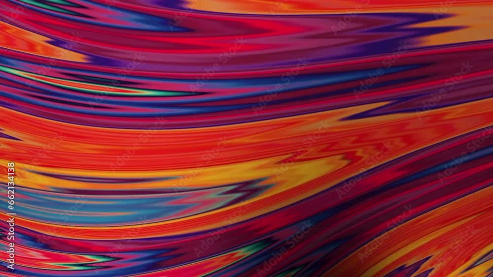 Poster abstract colorful twisted wave texture color flowing. modern simple loopable animation