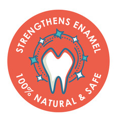 Strengthens enamel, natural safe care product