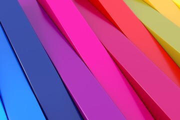 Colorful abstract background with crossed lines 3D illustration