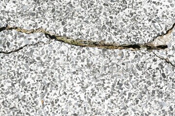 broken marble floor You can see the rusted iron inside.