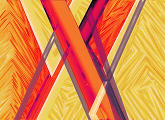 2D painting triangular for background on digital art, Generative AI.