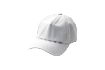 White cap. isolated object, transparent background