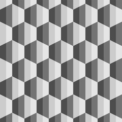 Gray geometric hexagon pattern use for background design, print, social networks, packaging, textile, web, cover, banner and etc.