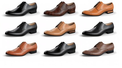 cutouts of classic formal occasion shoes collection Set