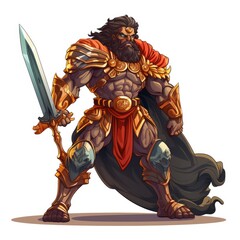 Obraz premium Fierce warrior character in a historical epic