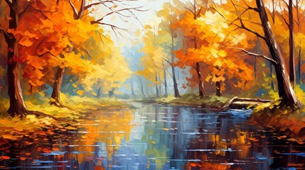 Amazing nature impressionism daytime