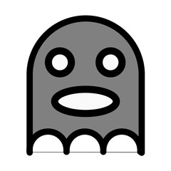 ghost Halloween Icon Illustration