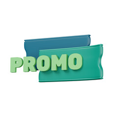 voucher promotion 3d icon