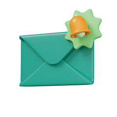 email notification 3d illustration