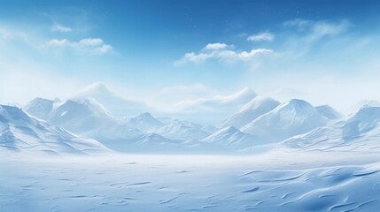 space for text on realistic winter Landscape background, background image, AI generated
