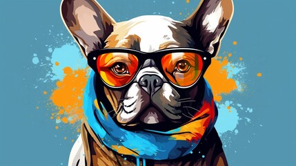 Chic Canine Style: Cute Frenchie Bulldog Setting Trends in Fashion Dog World