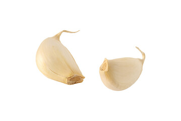 garlic on a light background. garlic cloves.