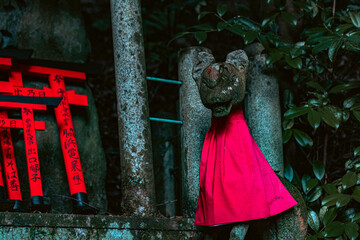 Sculpture at Fushimi Inari Shrine