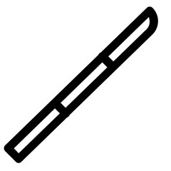 Sharpened Bamboo Icon and Illustration in Line Style