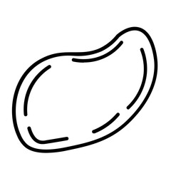 Shrimp Crisp Icon and Illustration in Line Style