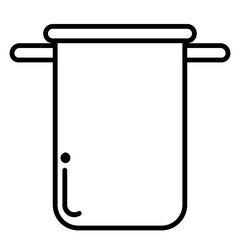 Bog Cauldron Icon and Illustration in Line Style