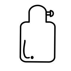 Fototapeta premium Back Warmer Icon and Illustration in Line Style