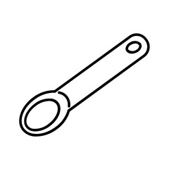 Spoon Icon and Illustration in Line Style