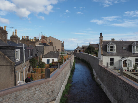 Carron Water river in Stonehaven