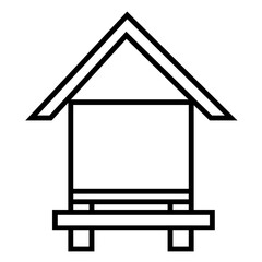 Honey Bee Nest Icon and Illustration in Line Style