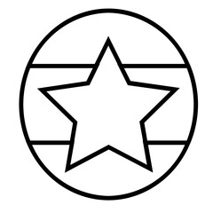 Vietnam Flag Icon and Illustration in Line Style