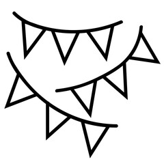  Ceiling Decoration Icon and Illustration in Line Style