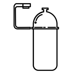 Ketchup Icon and Illustration in Line Style