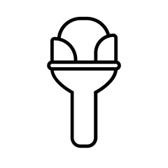  Ice Cream Tung-Tung Icon and Illustration in Line Style