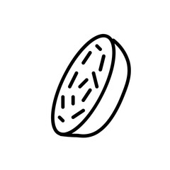  Surabi Cake Icon and Illustration in Line Style