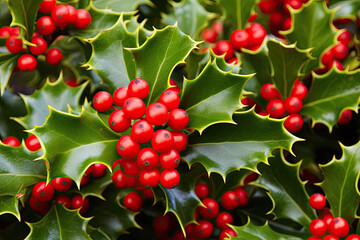 holly  leaves and berries