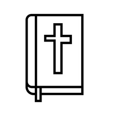 Obraz premium Al Kitab Icon and Illustration in Line Style