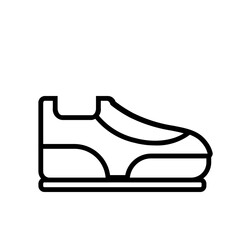 Sport Shoes Icon and Illustration in Line Style