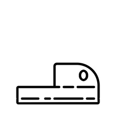Sandal. Icon and Illustration in Line Style